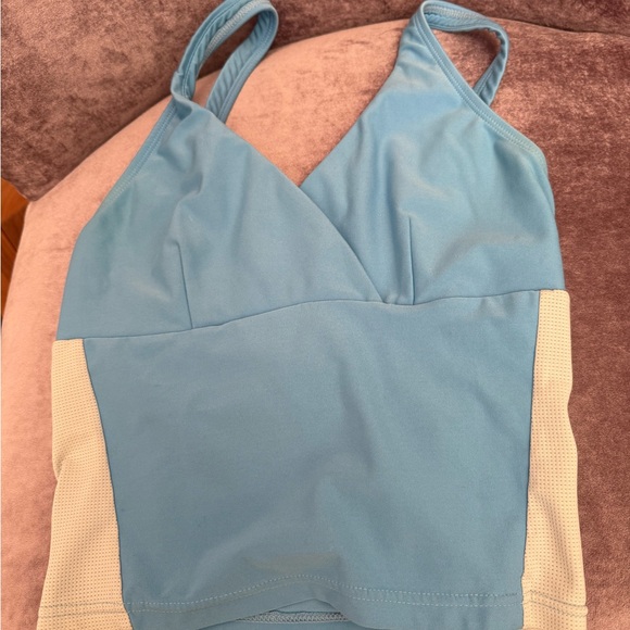 Nike activewear crop top sized large size smalll colorblock - Picture 2 of 11